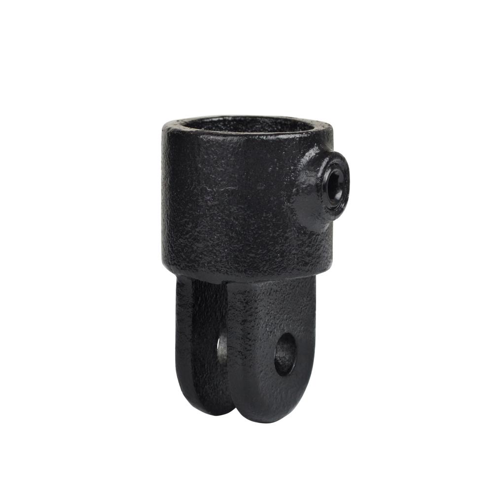 Buiskoppeling Huls t.b.v. scharnierstuk - zwart-D / 42,4 mm